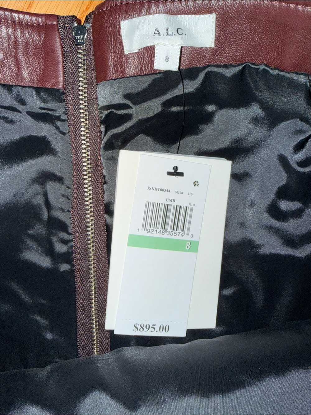 A.L.C. Marta leather skirt NWT - Picture 8 of 12